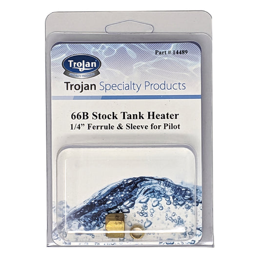 Trojan 66B stock tank heater ferrule and sleeve for pilot light