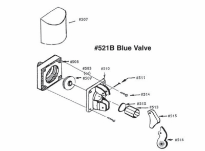 Miraco 516B Valve Lower Arm for Blue Valve