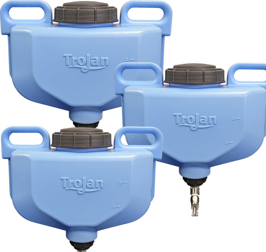 Trojan 3 pack of pen waterers that are 3 gallon part 40033