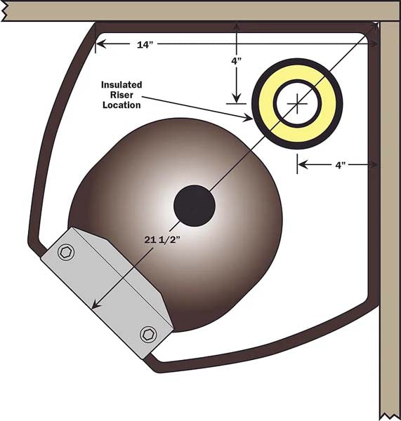 JUG 303 Stall Fount Corner Mount Heated 13333