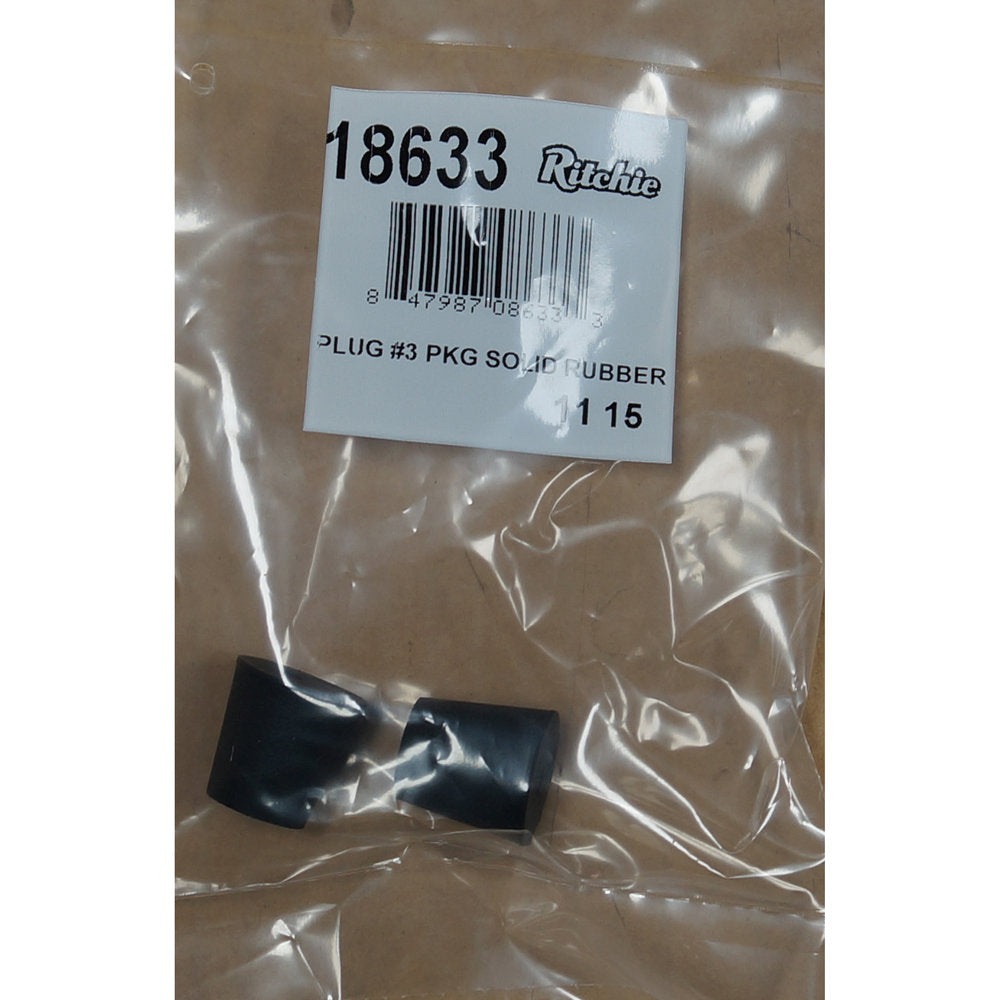 Ritchie solid rubber plug part 18633