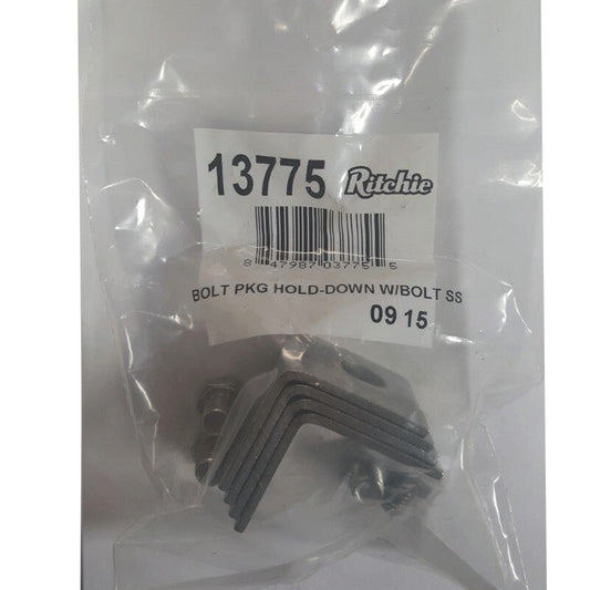 ritchie 13775 bot package hold down with bolts ss